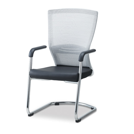 KL-장수시스카 의자 /흰사출/흰색/도금